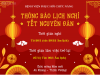 nGHỈ TẾT ÂM LỊCH 2023