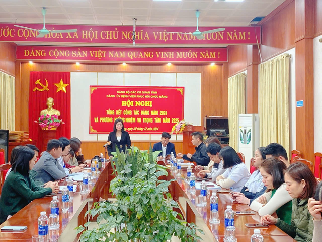 Hội nghị Tổng kết công tác xây dựng Đảng năm 2024 và triển khai nhiệm vụ công tác năm 2025