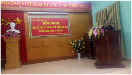 Đ/c Nguyễn Như Phố, PGĐ bệnh viện Đa khoa tỉnh Bắc Giang phát biểu tham luận